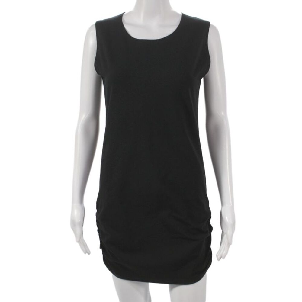 Planet Womens Tank Dress Black Scoop Neck Cotton Short Size 2